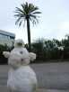 Ein kleiner Schneemann muss natrlich bei so viel Schnee :-) auch gemacht werden.